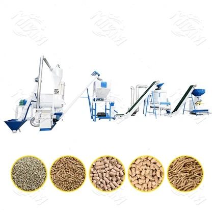 1-2 TPH Tsiaj Pub Pellet Ntau Lawm Kab Rau Nqaij qaib Thiab Tsiaj Tsiaj Ua liaj ua teb hauv teb chaws Africa